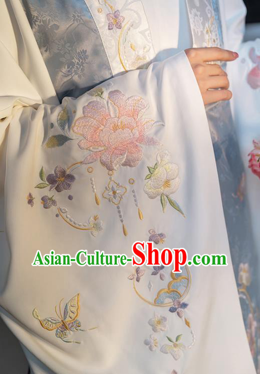 China Ancient Noble Lady Garment Costumes Hanfu Embroidered Clothing Ming Dynasty Princess Dresses