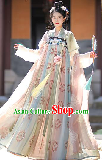 China Ancient Princess Garment Costumes Traditional Hanfu Ruqun Dresses Tang Dynasty Palace Lady Clothing