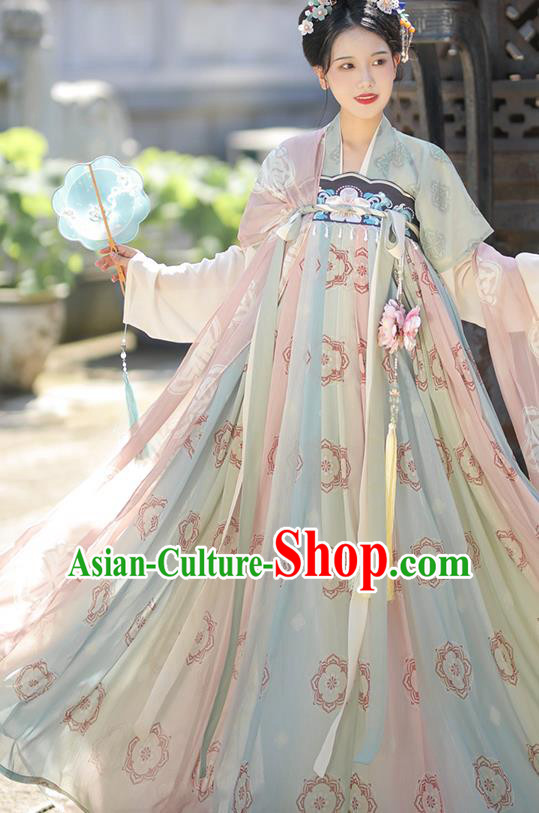 China Ancient Princess Garment Costumes Traditional Hanfu Ruqun Dresses Tang Dynasty Palace Lady Clothing