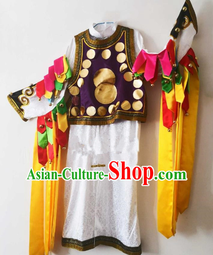 Chinese Nuo Opera Master Clothing Sacrifice God Dancing Garments Witchcraft Performance Costumes