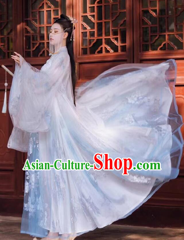Chinese Tang Dynasty Princess Dresses Traditional Hanfu Fashion Ancient Fairy Garment Costumes