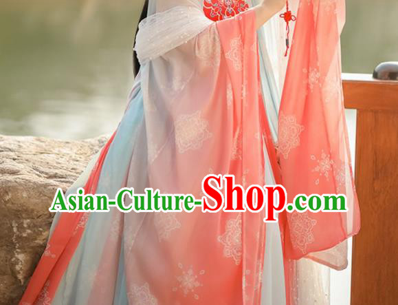 China Ancient Princess Hezi Clothing Tang Dynasty Garment Costumes Traditional Fairy Hanfu Dresses