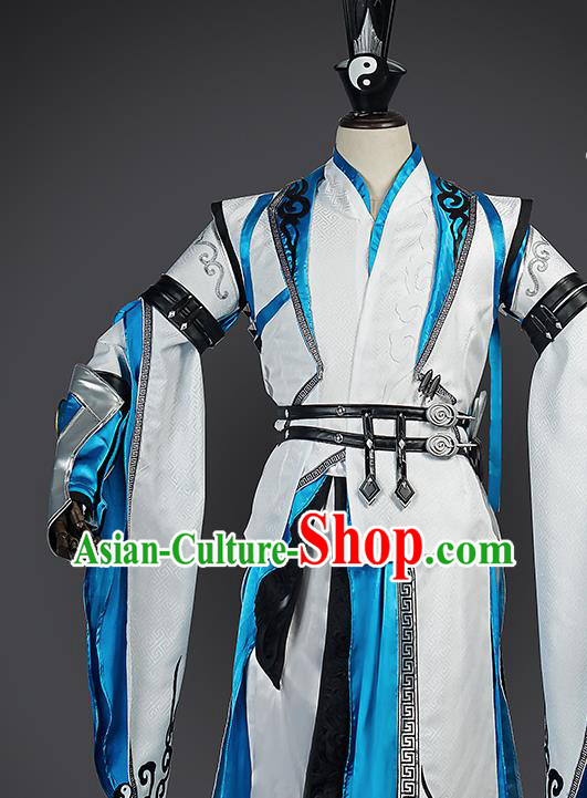 Cosplay Swordsman Clothes Jian Xia Qing Yuan NPC Clothing  Ancient Young Hero Costumes