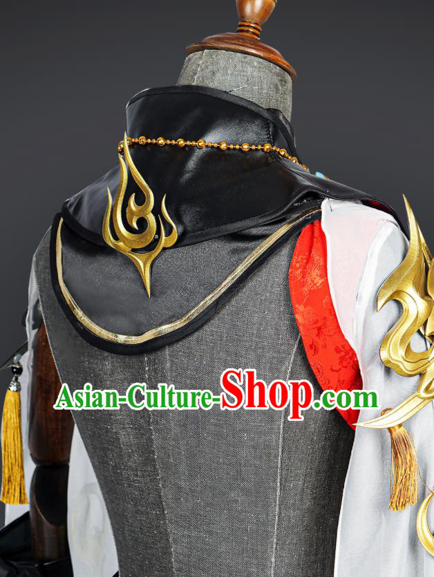 Jian Xia Qing Yuan NPC Clothing Ancient Blade Male Costumes Cosplay Swordsman Clothes