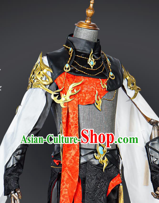 Jian Xia Qing Yuan NPC Clothing Ancient Blade Male Costumes Cosplay Swordsman Clothes