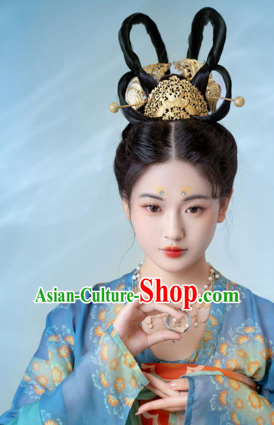 China Traditional Costumes Young Lady Hanfu Ancient Court Dresses Tang Dynasty Princess Clothing