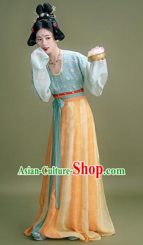 China Woman Hanfu Ancient Palace Lady Dresses Tang Dynasty Court Princess Clothing Traditional Costumes