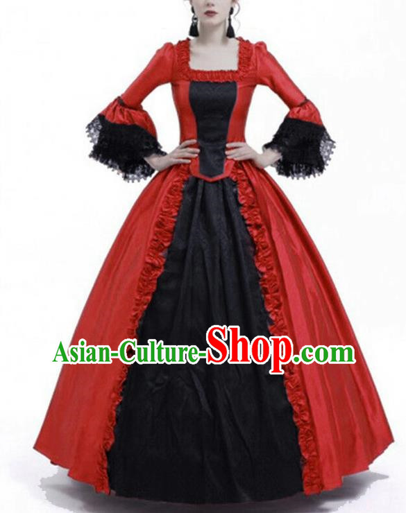 Cosplay European Medieval Noble Court Long Dress For Stage Plays Featuring European And American Retro Style Formal Evening Dresses For Women