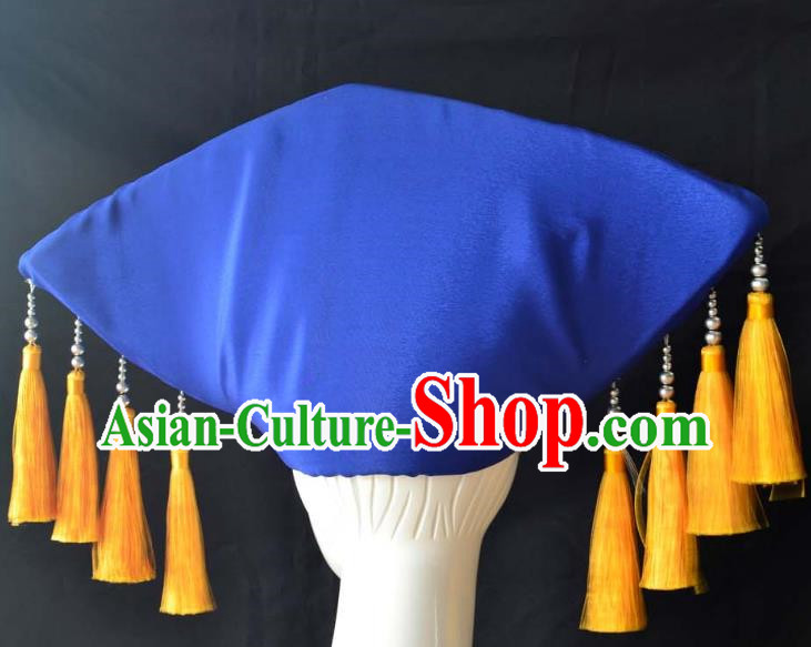 Guangxi Women Adult Minority Performance Hat Zhuang Nationality Folk Song Advanced Embroidery Handmade Headwear
