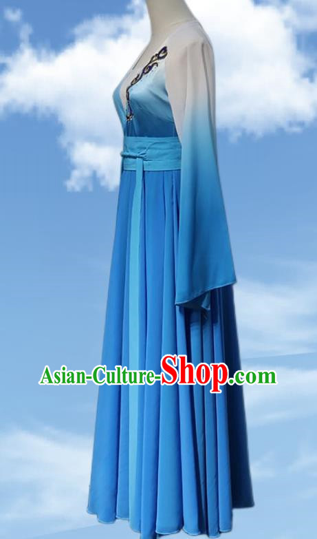Classical Han And Tang Dance Costumes Female Qingshan Yuandai Same Style Women Group Dance Performance Costumes Chinese Dance Examination Clothing