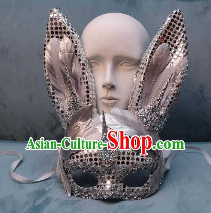 Carnival Mask Masquerade Half Face Sexy Bunny Girl Mask Rabbit Mask