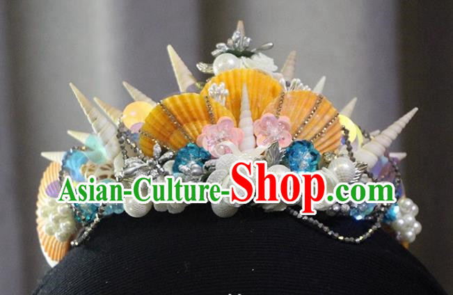 Natural Shell Mermaid Crown Series Fantasy Mermaid Crown Headwear