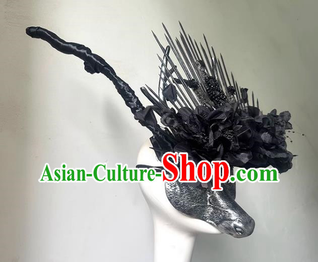 Mysterious Deer Antler Mori Dark Decorative Mask Animal Headdress Mask
