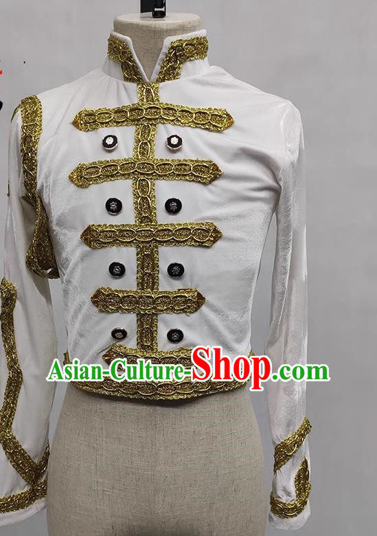 Men Bakita Single Top Performance Costumes Dance Performance Costumes