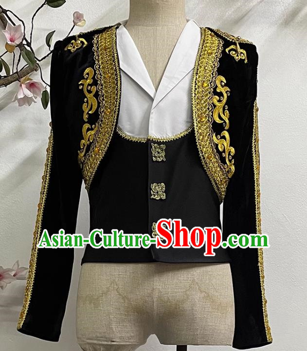 Boys Court Ballet Costume Two Piece Exquisite Stage Performance Costume