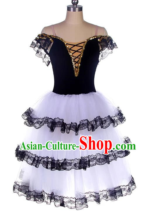 Ballet Costume Adult Professional Competition Dance Canopy Skirt Red Performance Long Skirt Don Quixote Gauze Skirt