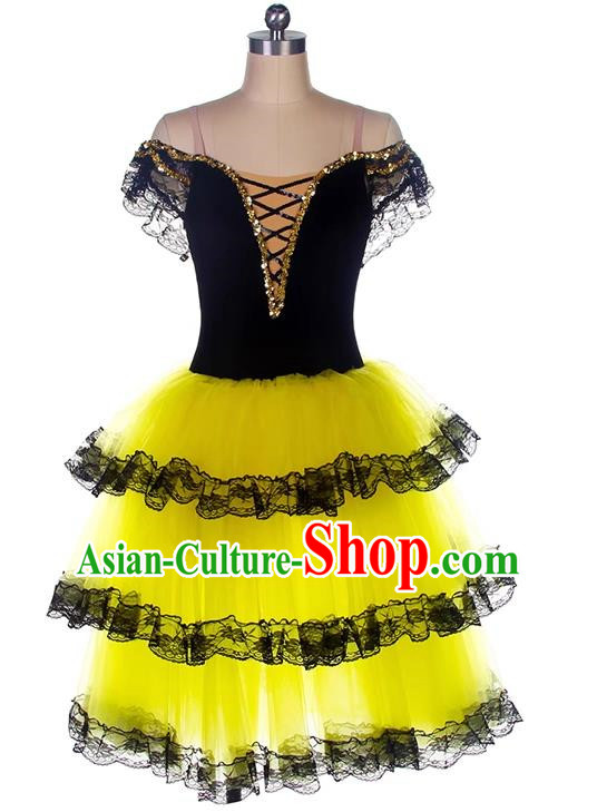Ballet Costume Adult Professional Competition Dance Canopy Skirt Red Performance Long Skirt Don Quixote Gauze Skirt
