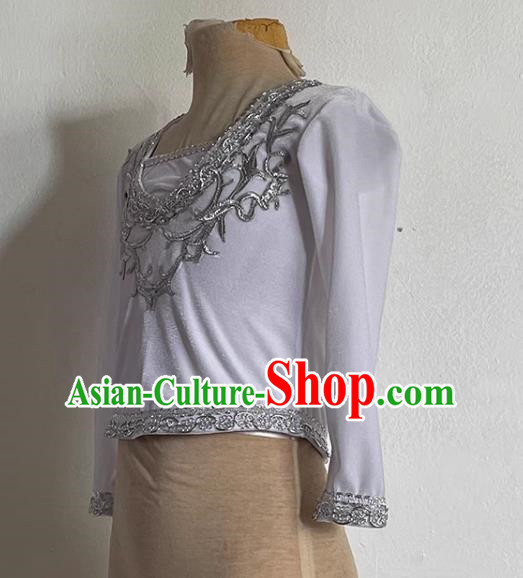Ballet Men Single Top Velvet Performance Single Top