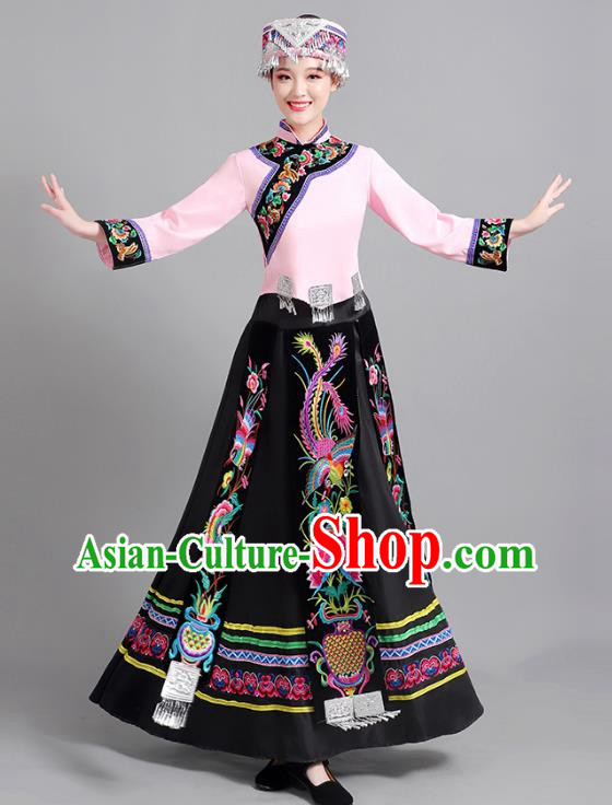 56 Ethnic Minority Costumes Female Miao Yao Yao Yi Yi Embroidery Adult Tujia Costume Performance Dance Performance