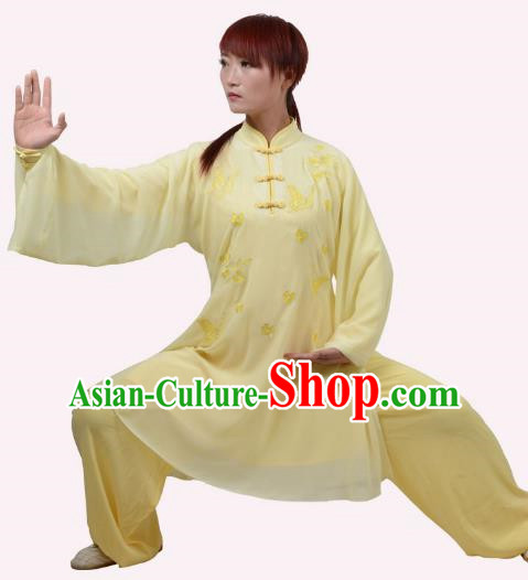 Tai Chi Clothing Women Summer Embroidery Practice Clothing Performance Competition Clothing Practice Martial Arts Martial Arts Clothing