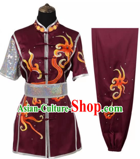 Martial Arts Clothing Children Competition Clothing Performance Clothing Chinese Style Men And Women Team Performance Clothing