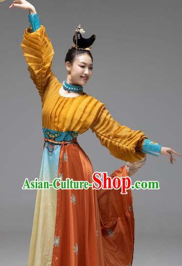 Chinese Classical Dance Han Tang Dance Lantern Dance Performance Group Dance Dress