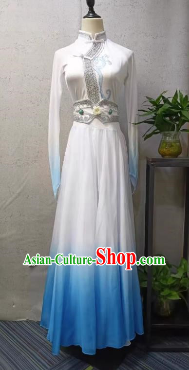 Art Test Mongolian Costume Big Swing Skirt Ethnic Minority Dance
