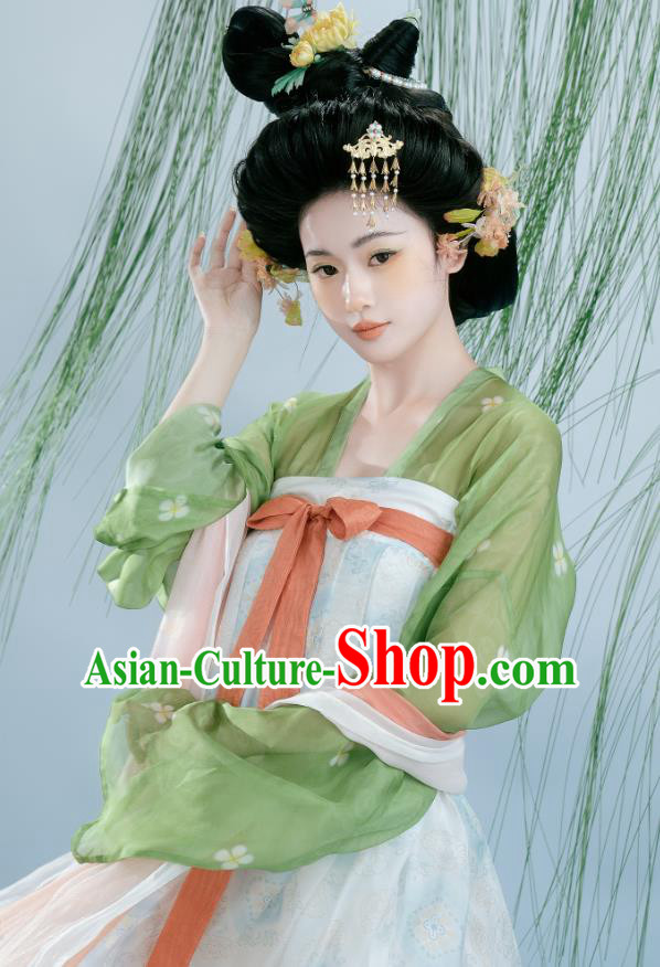 Chinese Ancient Palace Princess Dress Costume Female Hanfu Tang Dynasty Court Empress Clothing