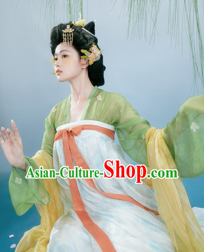 Chinese Ancient Palace Princess Dress Costume Female Hanfu Tang Dynasty Court Empress Clothing