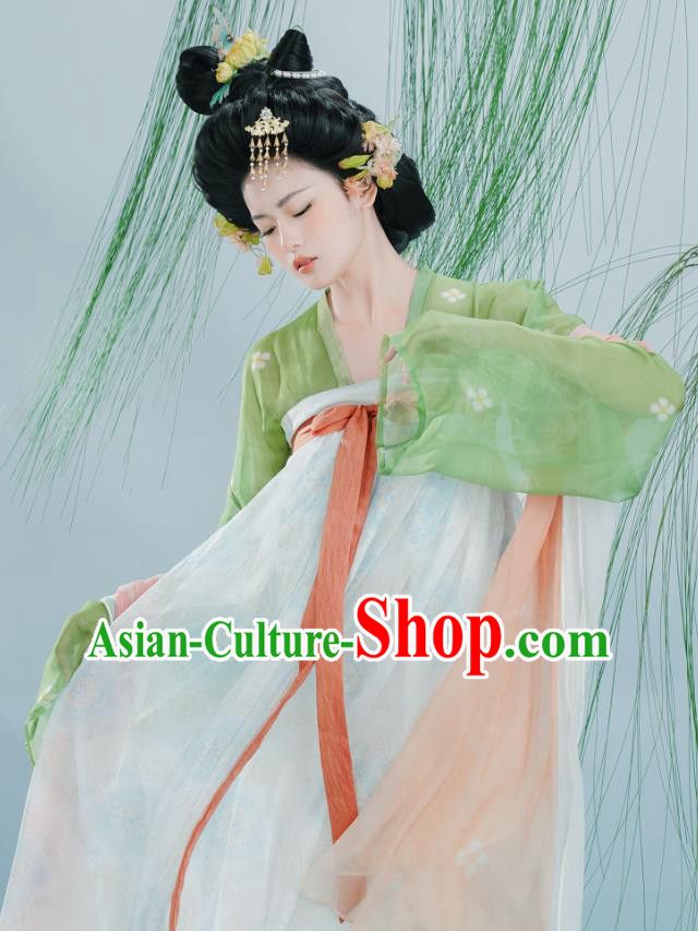Chinese Ancient Palace Princess Dress Costume Female Hanfu Tang Dynasty Court Empress Clothing