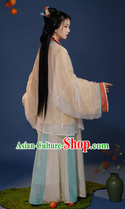 Chinese Jin Dynasty Court Lady Clothing Ancient Palace Princess Dress Costume Woman Hanfu Set