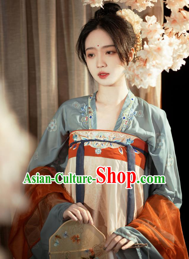 Chinese Ancient Princess Dress Costumes Woman Ruqun Traditional Hanfu Tang Dynasty Palace Lady Clothing
