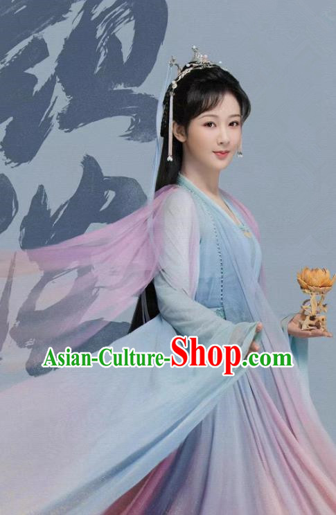 Xian Xia Drama Immortal Samsara Yan Dan Clothing Ancient China TV Series Goddess Costume Woman Hanfu Dress
