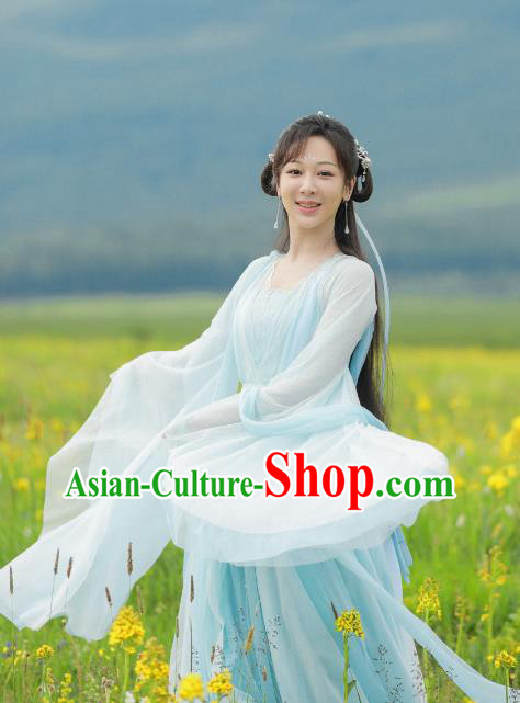 China Xian Xia Drama Immortal Samsara Fairy Clothing Ancient TV Series Chen Xiang Ru Xie Goddess Yan Dan Costume