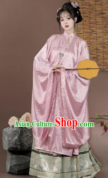 Ancient China Princess Costumes Traditional Hanfu Dress Cape Blouse and Mamian Skirt Ming Dynasty Nobility Lady Clothing Complete Set