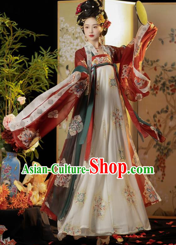 Ancient China Empress Costumes Court Woman Hanfu Dress Ancient Palace Princess Clothing