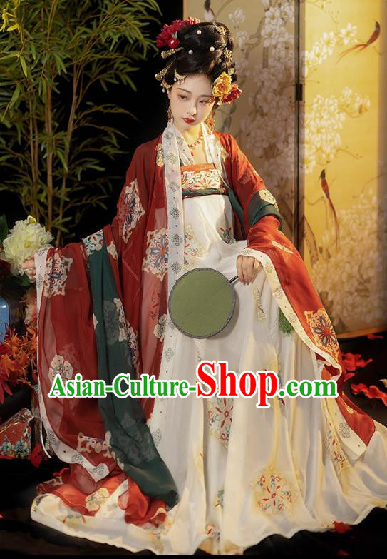 Ancient China Empress Costumes Court Woman Hanfu Dress Ancient Palace Princess Clothing