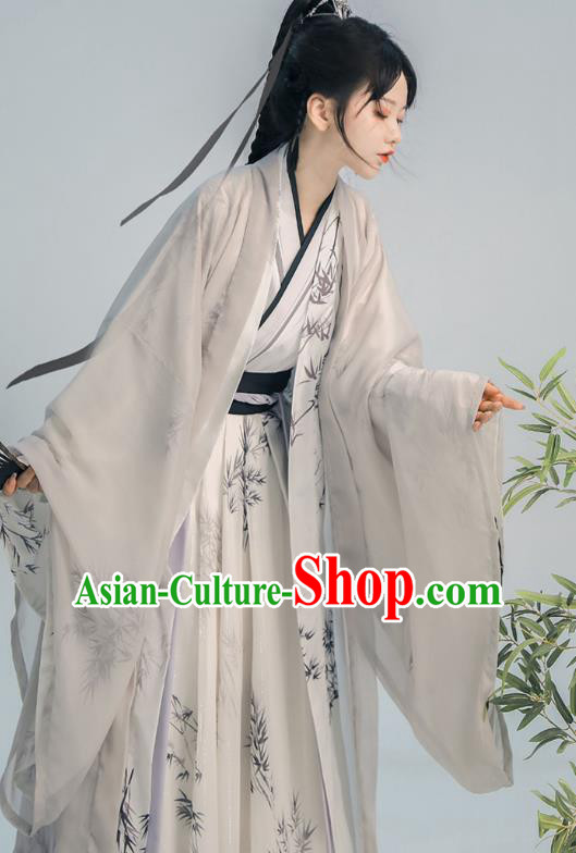 Ancient China Swordsman Costumes Traditional Wuxia Hanfu Dress Jin Dynasty Young Hero Clothing
