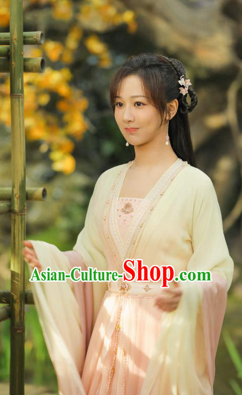 China Drama Immortal Samsara Yan Dan Garment Costumes Ancient TV Series Fairy Clothing