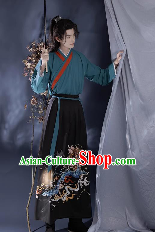 China Song Dynasty Prince Clothing Wuxia TV Series Swordsman Hanfu Ancient Scholar Costumes