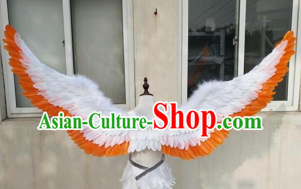 Professional Model Catwalks Props Brazilian Carnival Angel Wings Top Show Feather Wings