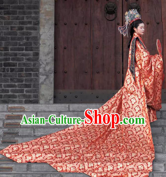 China Traditional Wedding Dress Ancient Chinese Bride Costumes Song Dynasty Empress Xia Pei Clothing