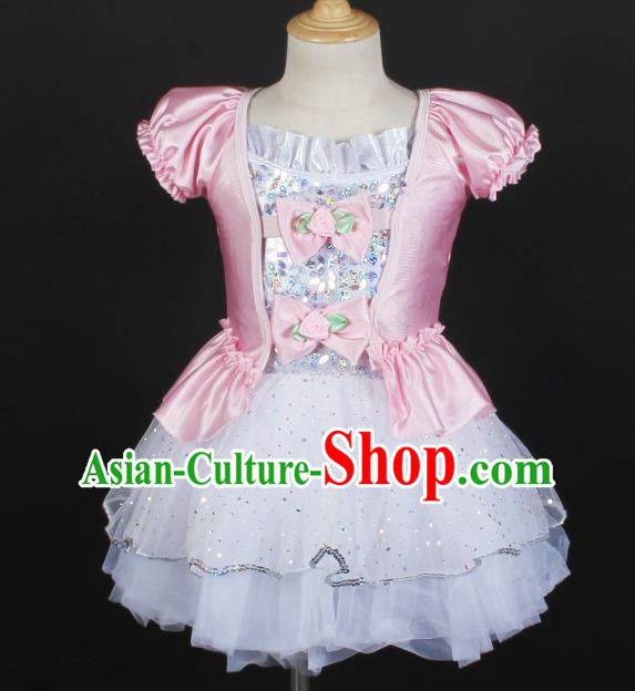 Children Girls Princess Dress Gauze Skirt Fluffy Performance Costume Performance Costume Stage Costume