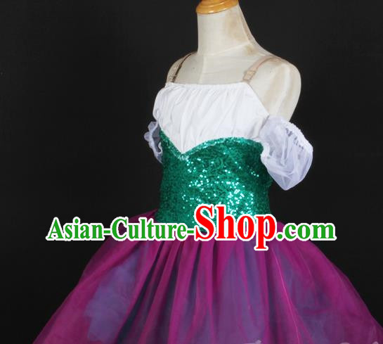 Children Princess Dress Gauze Skirt Spring And Summer Girls Fluffy Ballet Costume Stage Costume