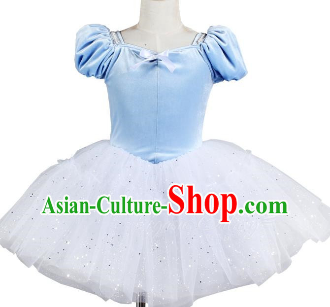 Children Gauze Skirt Puff Sleeve Tutu Skirt Stage Costume Performance Costume