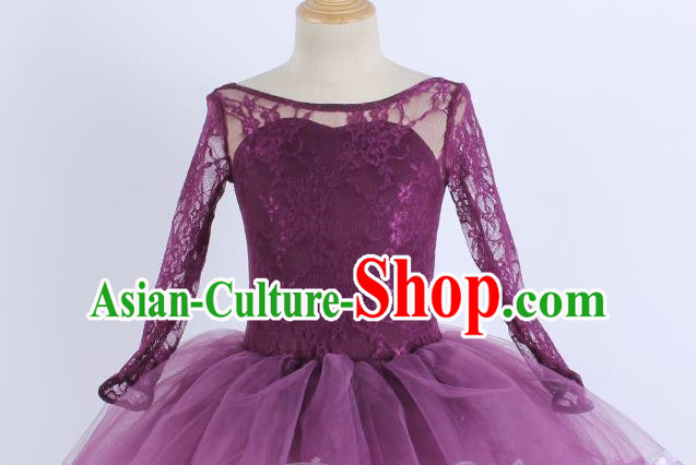 Children Girls Lace Adult Gauze Dress Princess Dress Performance Costume Performance Costume