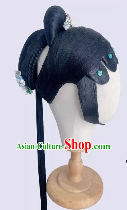 Spring Festival Gala Chinese Classical Dance Yijiang Qingshui Repertoire Dance Headgear Chinese Style Opera Wig Headgear Art Examination Headgear