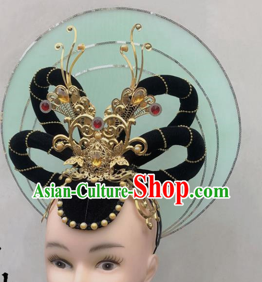 Dunhuang Dance Headdress Flying Classical Performance Lotte Silk Road Performance Headdress National Dance Art Examination Headwear