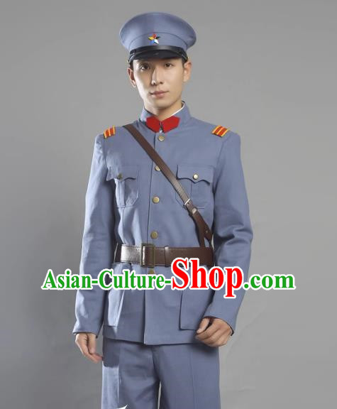 Warlords Of The Republic Of China Anti Beiyang Soldiers Film And Television Performance Cotton And Linen Suits