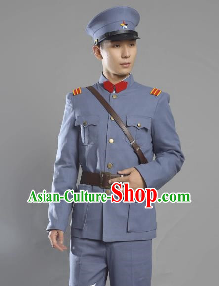 Warlords Of The Republic Of China Anti Beiyang Soldiers Film And Television Performance Cotton And Linen Suits